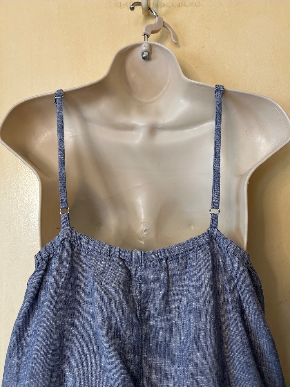 Artisan Ny Chambray Blue Linen Maxi Slip Dress size 6 - Picture 7 of 11